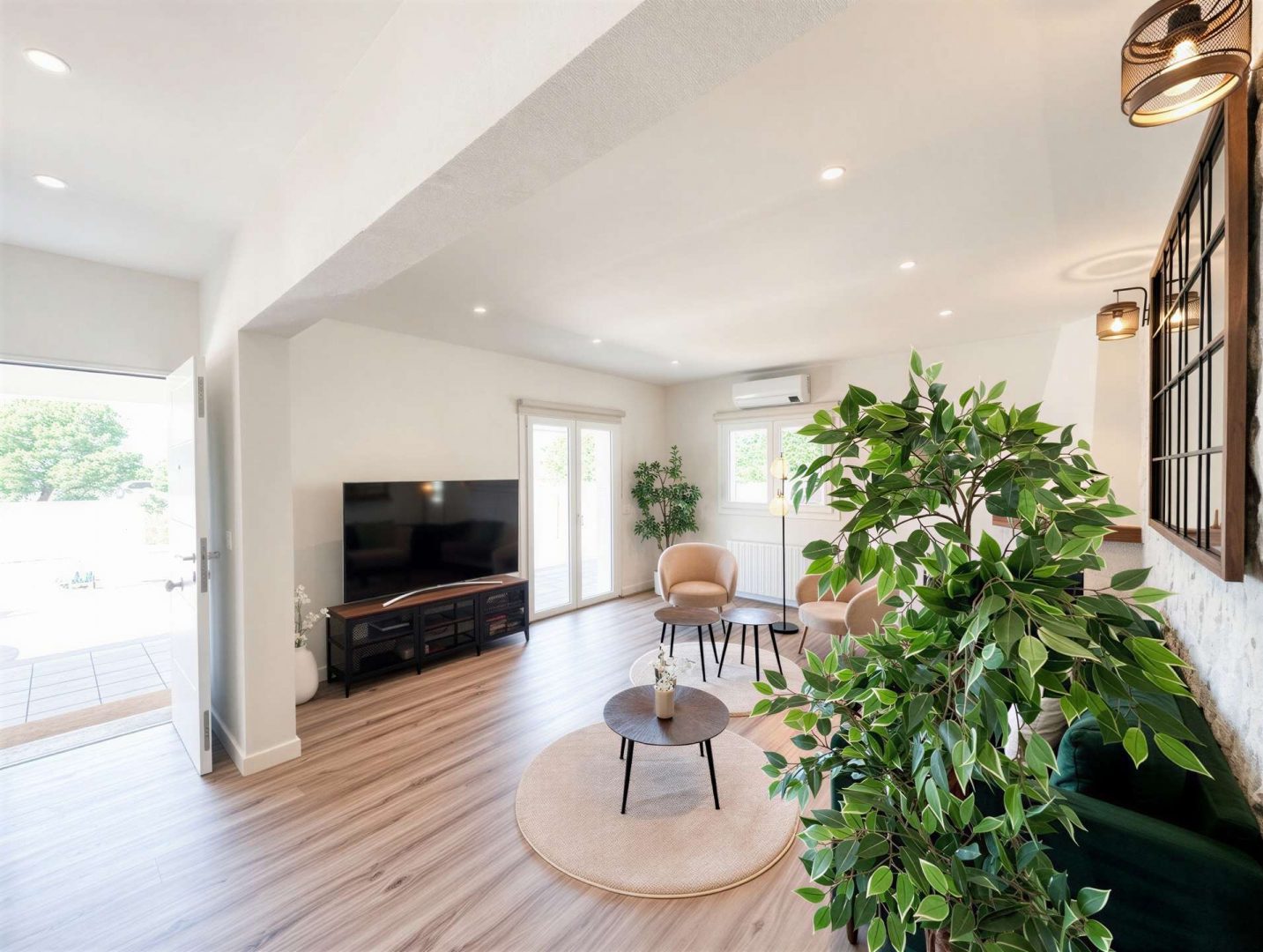 Elegant Open-Plan Living, Dining & Kitchen Area