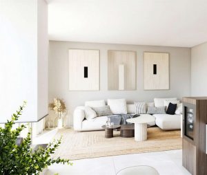 Refined Living Area with Fireplace