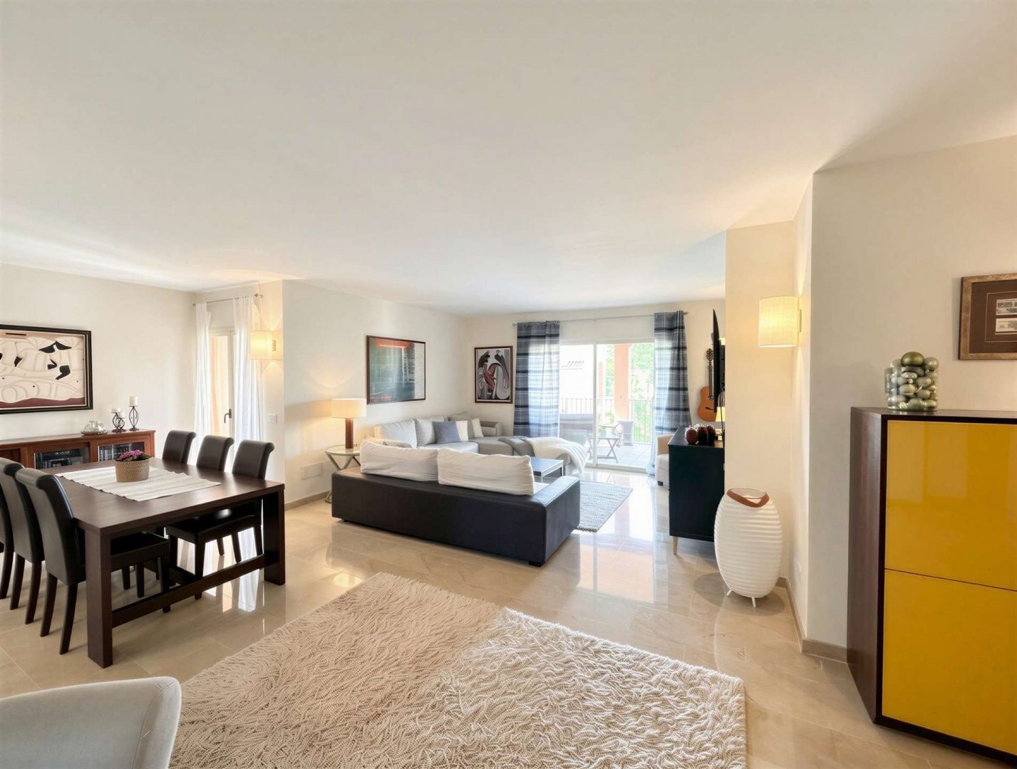Open Living & Dining