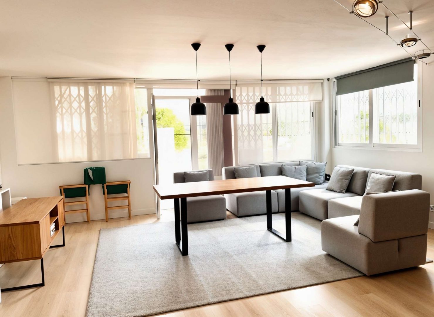 Open-plan living area (visualisation)