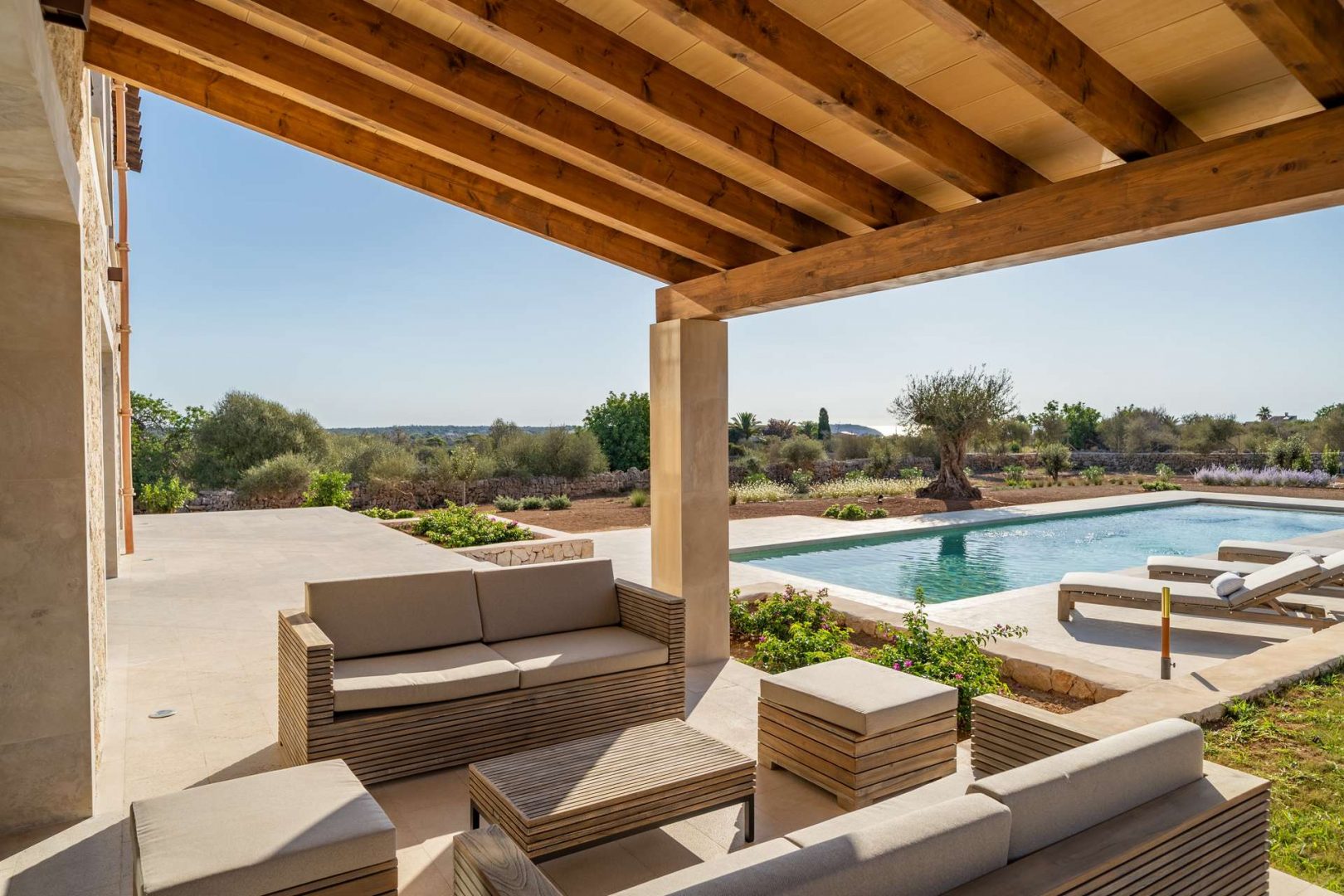 Covered Mediterranean Terrace