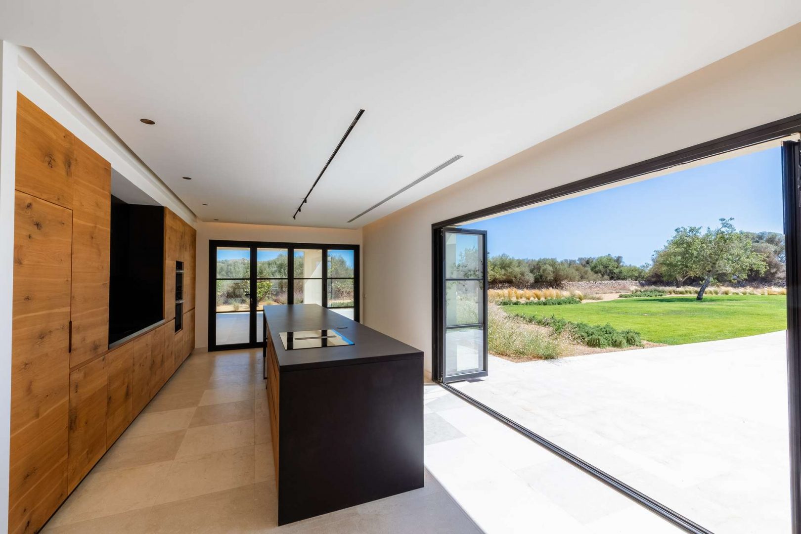 Elegant open-plan kitchen