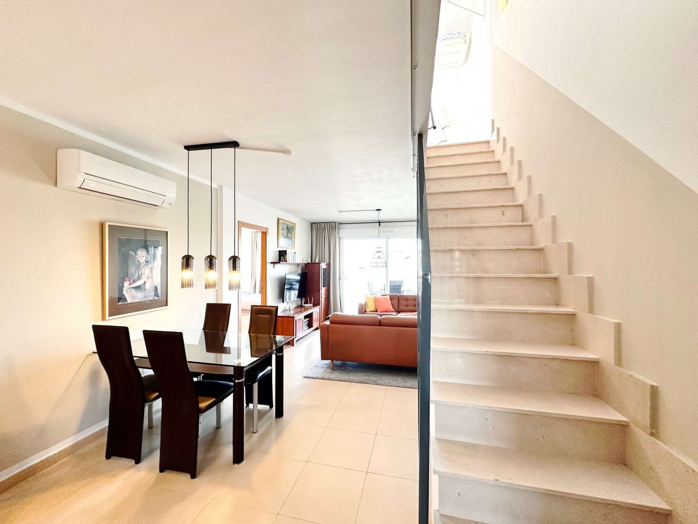 Light-filled living with a sense of space.